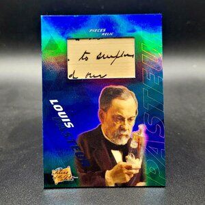 2021 Pieces of the Past Louis Pasteur Handwritten Document Relic